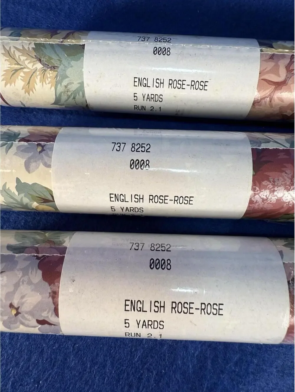3 Rolls JCPenney ENGLISH ROSE-Rose Wallpaper Border 5 Yards Each Vintage Floral